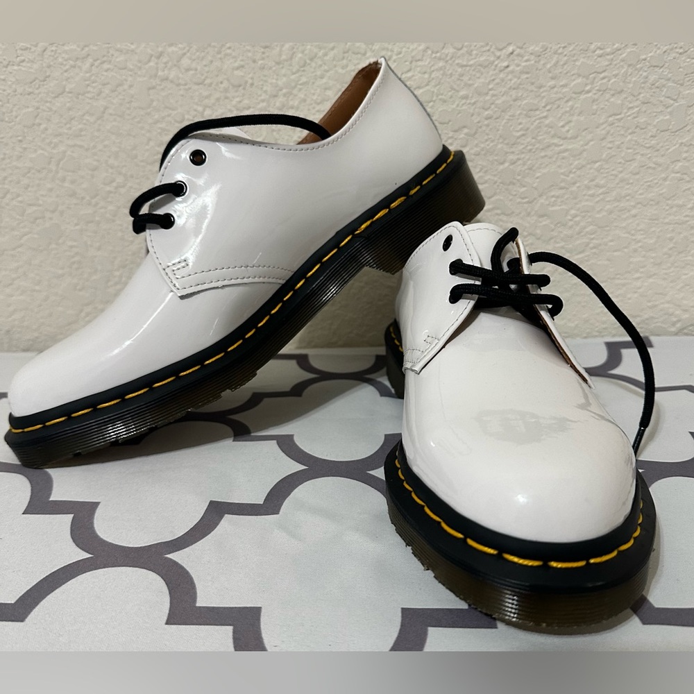 Dr. Martens 1461 Smooth Leather Oxford Shoes White Men's Size 8